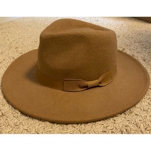 Wool wide brim hat